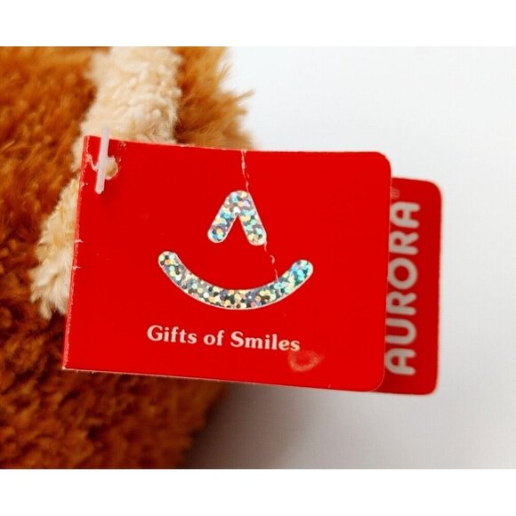 Aurora BROWN SUGAR Bear Brown Tan Fur 12in Soft Fur Plush Tan NEW - Picture 4 of 5